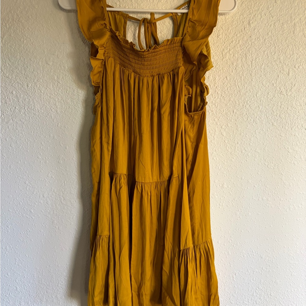Free People Mustard Yellow Dress